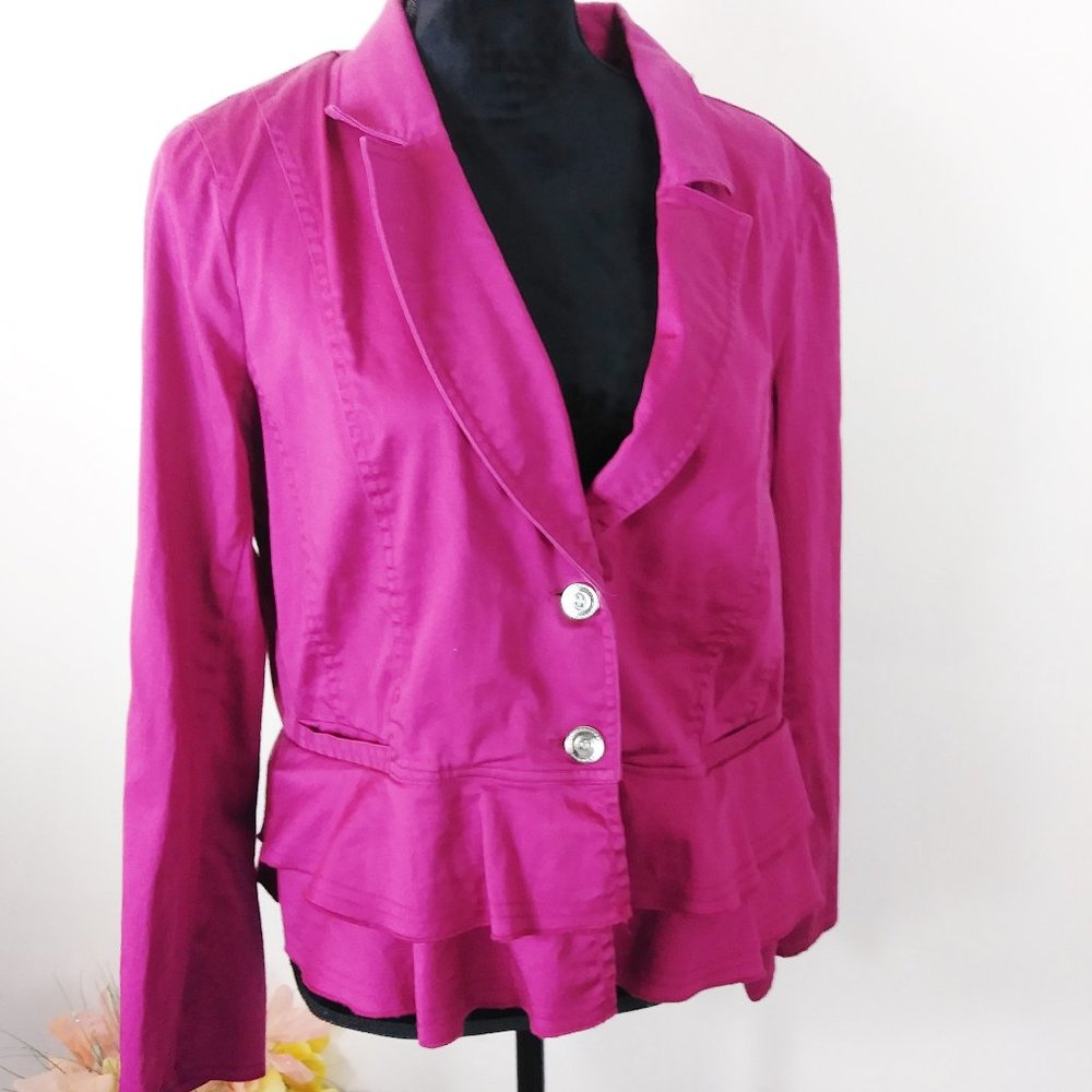 Katherine New York magenta color jacket size XL